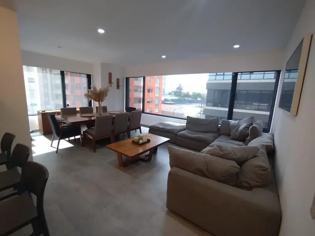 Espectacular Departamento en Renta Amueblado–Cuadrante Neuchâtel, Nuevo Polanco en Av.Rio San Joaquín 498, Ampliación Granada, Miguel Hidalgo, Ciudad de México — Propiedad de lujo | Monarca Brokers